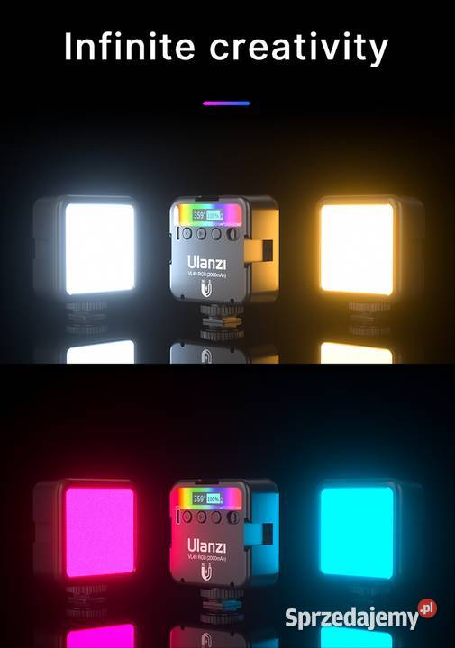 Lampa LED Ulanzi VL49 RGB do telefonu aparatu Wrocław