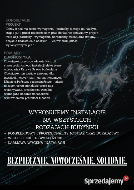 Instalacje elektryczne Monitoring świętokrzyskie Kazimierza Wielka sprzedam