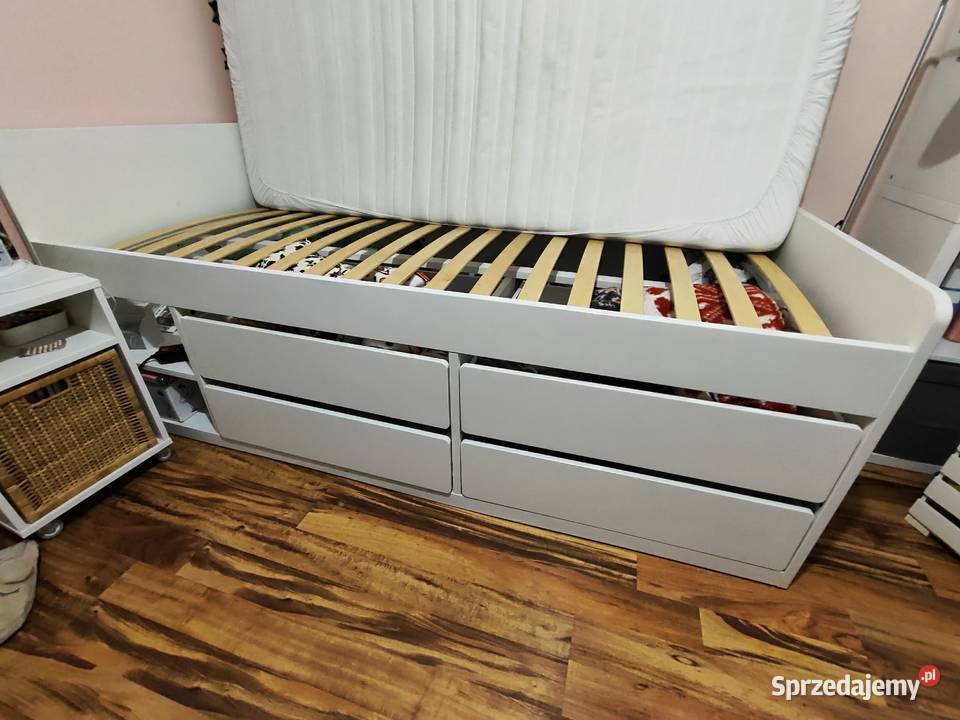 Łożko Ikea 90x200 plus materac i stelaż lubuskie Zielona Góra