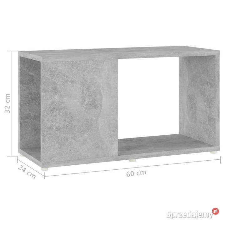Szafka pod TV szarość betonu 60x24x32 WM809057 Meble mazowieckie Warszawa