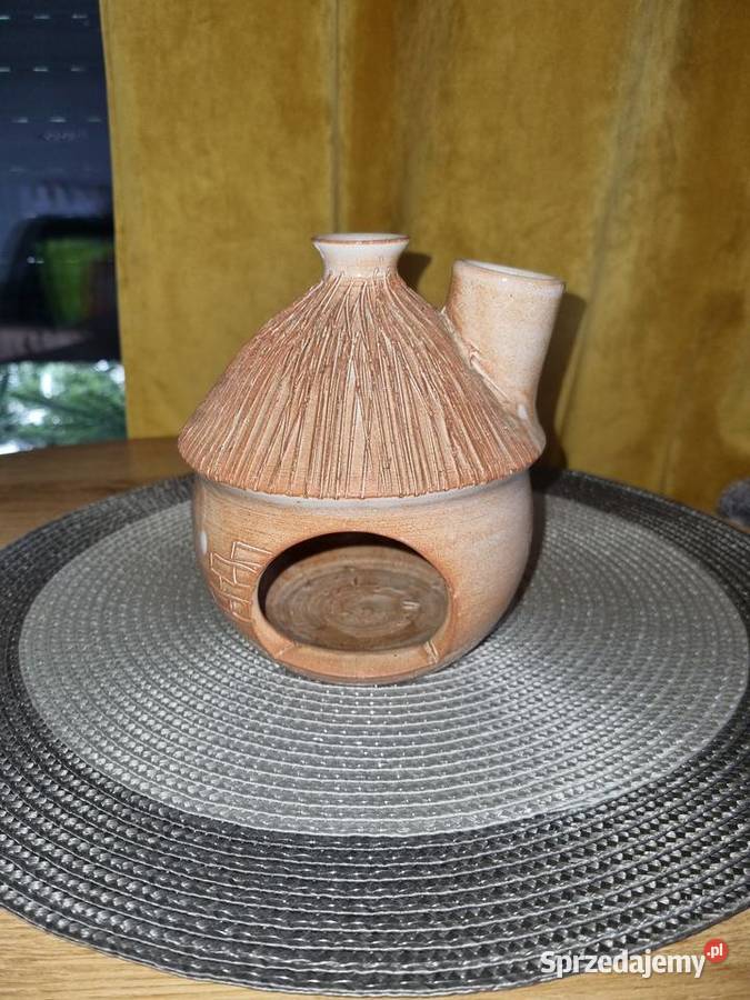 Kominek świecznik ceramiczny wielkopolskie Wola Podłężna