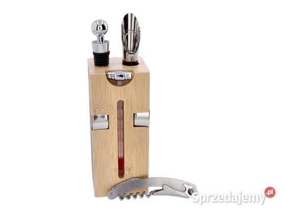 Zestaw do Wina w Formie Pudełka Drewnianego Dom i Ogród śląskie Ostrowy nad Okszą