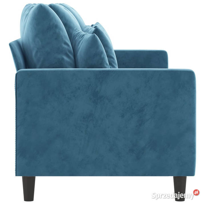 Sofa 3osobowa niebieski 180 tapicerowana Sofy i kanapy Warszawa