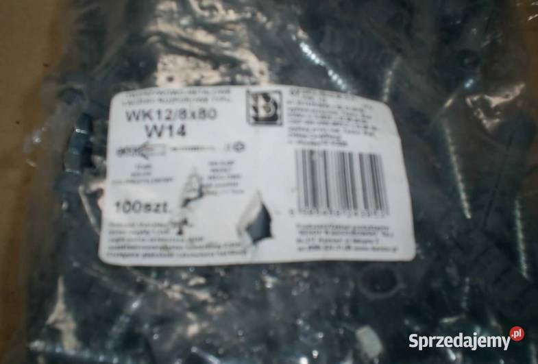 Wkręty Kołki rozporowe 12x80 100 sztuk małopolskie Olkusz