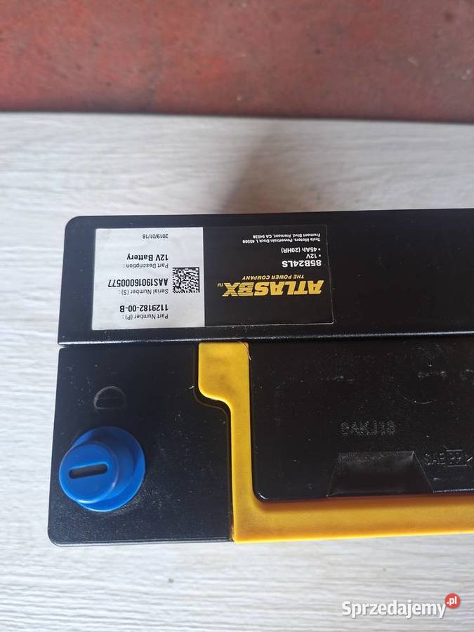 AtlasBX 85B24LS 1724 Tesla Model 3 Y 12V Battery Rok produkcji 2019 Rybnik