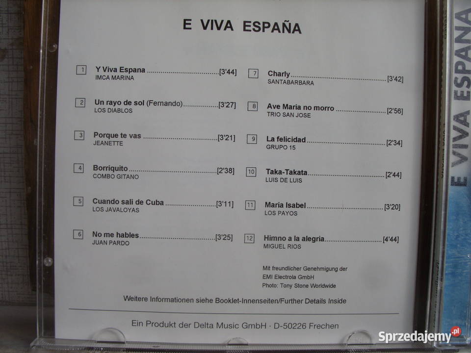Pop CD E VIVA ESPANA 1999 pop Wołów