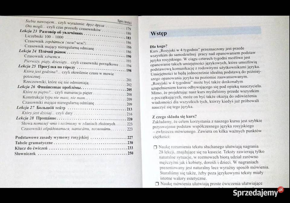 Rosyjski w cztery tygodnie Inna Łukasik lubelskie Chełm sprzedam