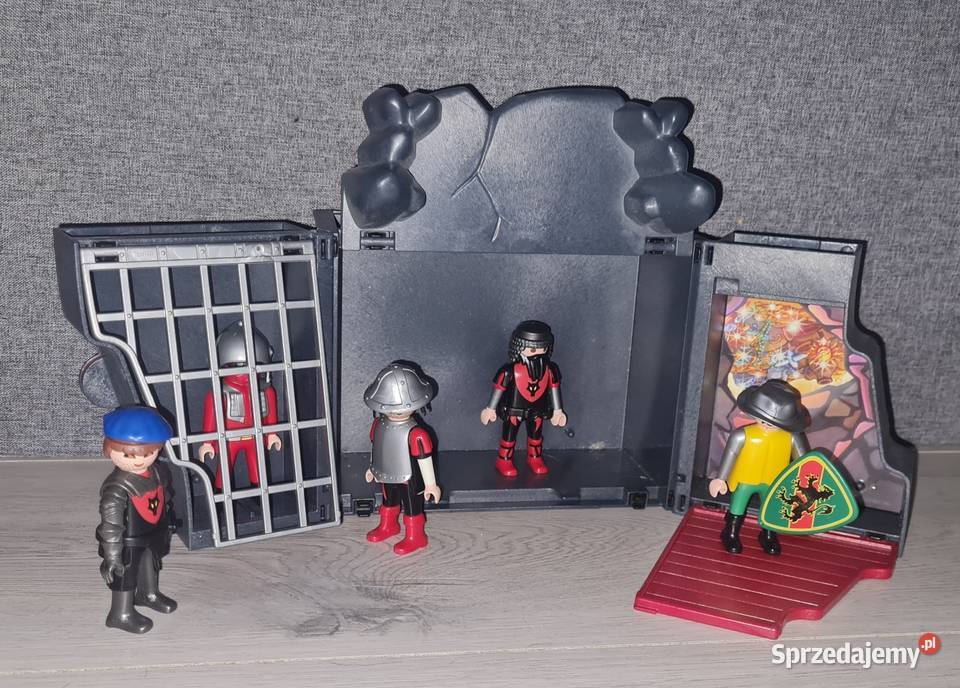 Figurki zestaw kolekcja rycerze Playmobil mini Łódź