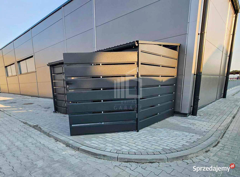 Wiata śmietnikowa Schowek 4x2m Brama Zabudowany Włocławek