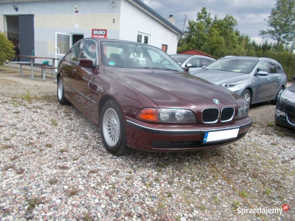 BMW 520 20 Benzyna 150Klima E39 19962003 bordowy Białystok