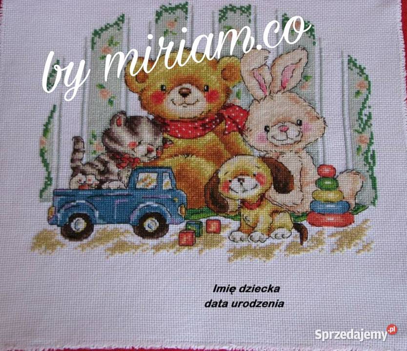 Metryczka bobas haft prezent obrazek śląskie Czerwionka-Leszczyny