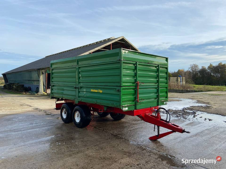 Przyczepa rolnicza scantip wywrotka na 3strony nieuszkodzony