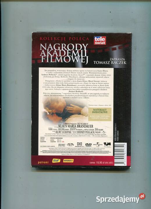 Pożegnanie z Afryką Robert RedfordMeryl Streep zachodniopomorskie Szczecin