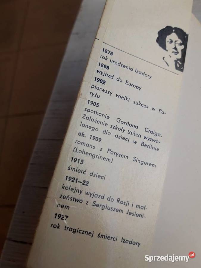 Moje życie Isadora Duncan My Life Karol Bunsch Antykwariat Bielsko-Biała