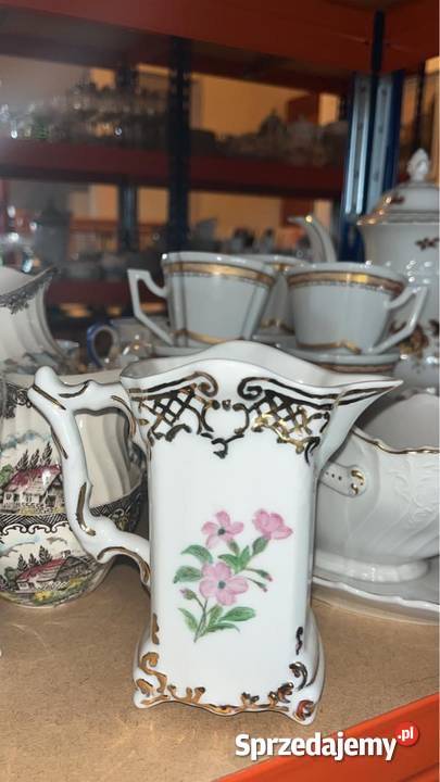 Świecznik i pojemnik Porcelana Gdańsk