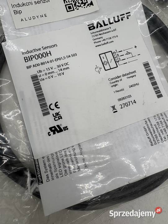 Balluff BIP000H Inductive sensor mazowieckie Warszawa