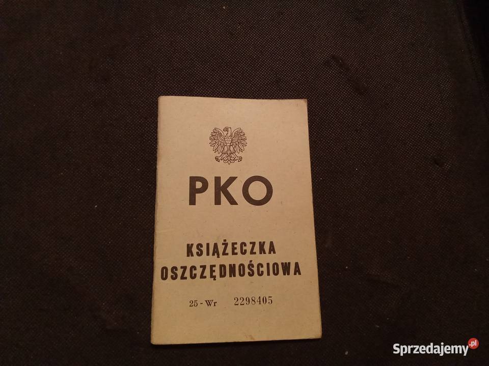 Pko książeczka oszczędnościowa PRL 1964