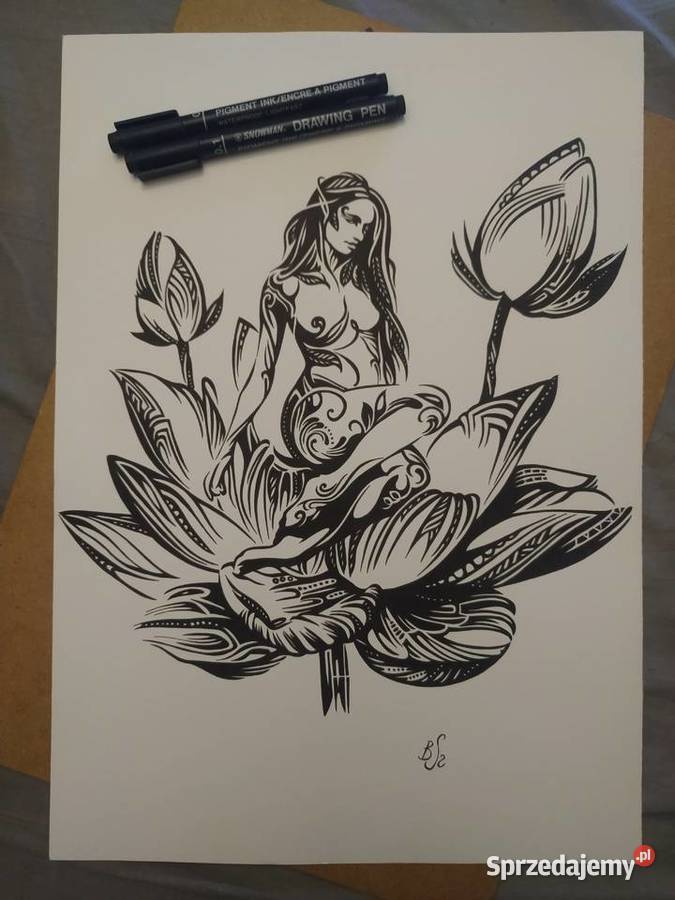 Rysunek z kwiatu cienk blok t A3 250 gm2 Warszawa