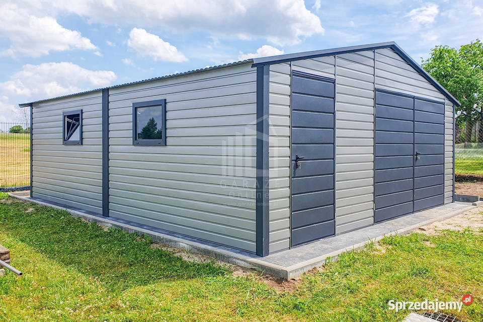 Garaż Blaszany 7x6m Brama Uchylna Drzwi Okno Sprzedaż małopolskie Krynica-Zdrój sprzedam