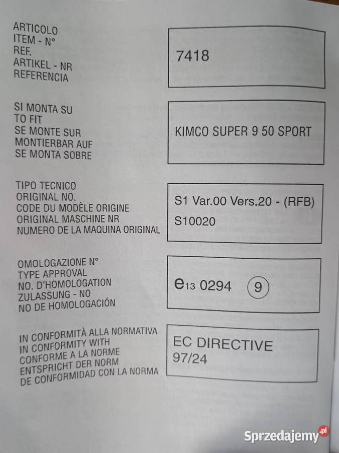 Wydech LeoVince TT Kymco SYM nowy katalogowy Białystok