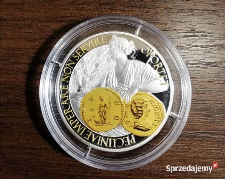 Aureus Novus srebrna moneta DIANA NEPTUN Kolekcje opolskie Opole