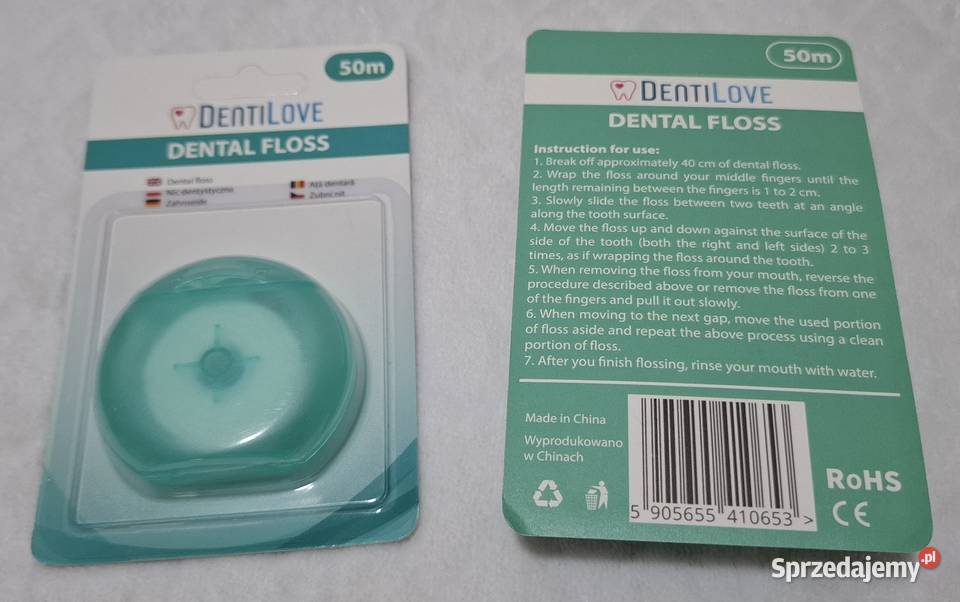 Nić dentystyczna 50m DentiLove 1 sprzedam