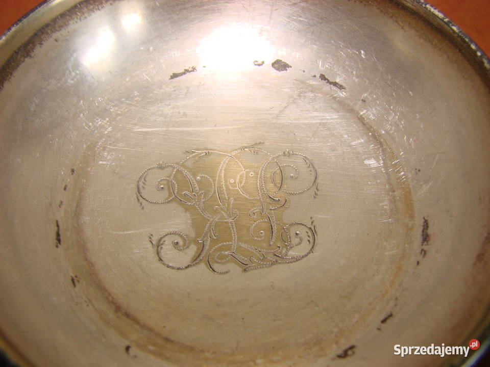 mała miseczka z monogramem plater Pruszcz Gdański sprzedam