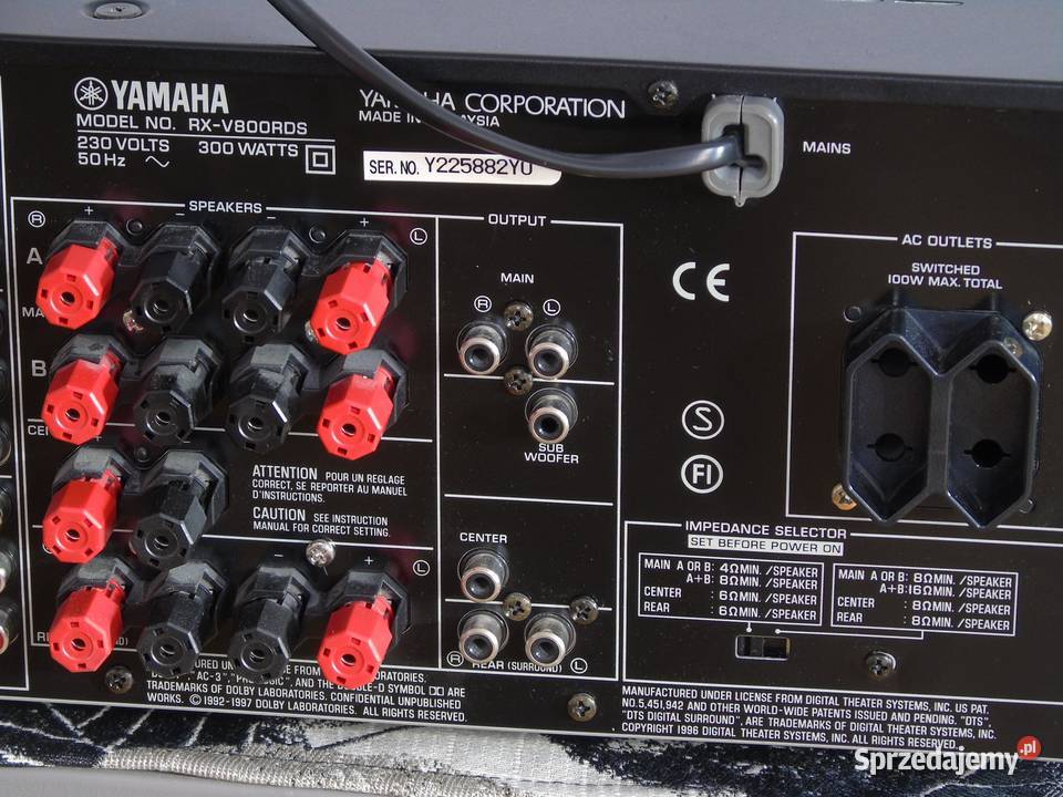 Amplituner Yamaha RXV800 RDS mocny 2x 140 wat