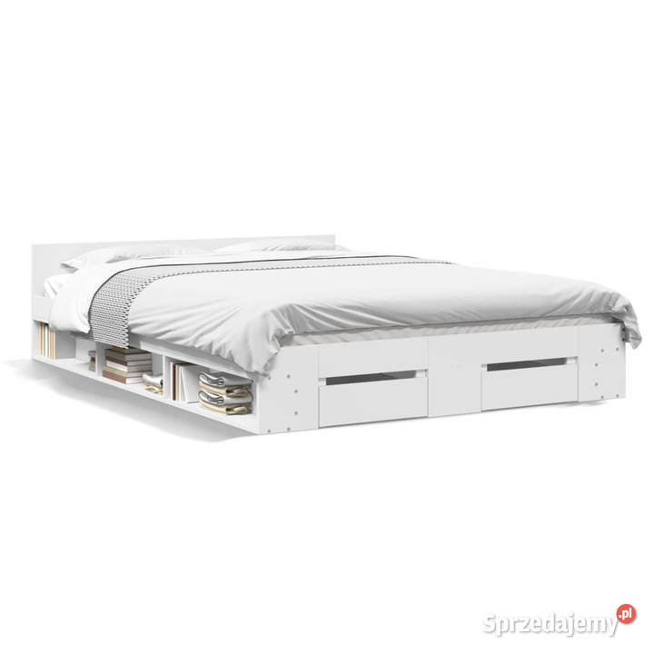 Rama łóżka z szufladami biała 160x200 WM3280734 mazowieckie Warszawa