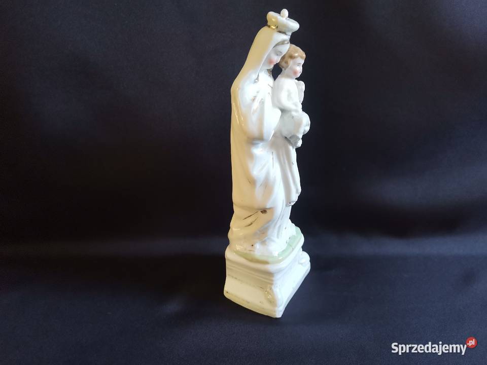 Stara przedwojenna porcelana figurka Matka Boska Siemianowice Śląskie