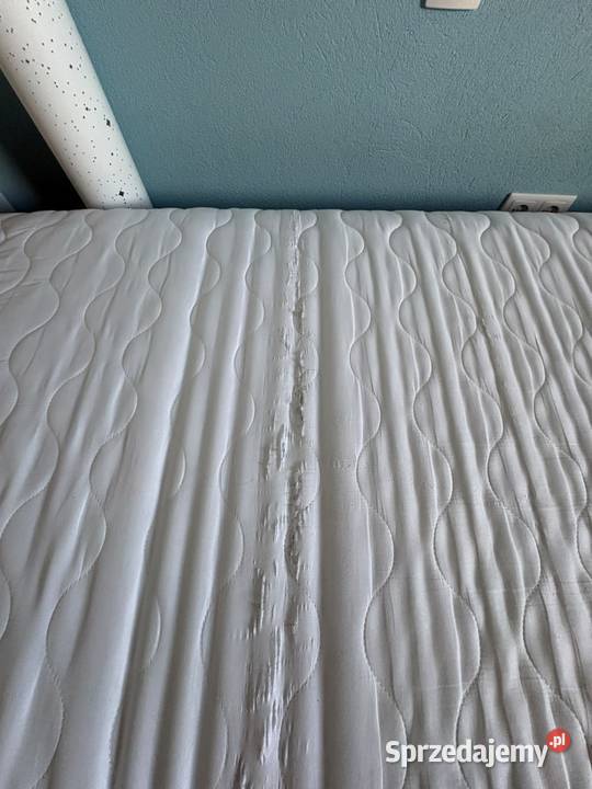 Łóżko drewniane 160x200 plus stelaż i materac 160cm opolskie