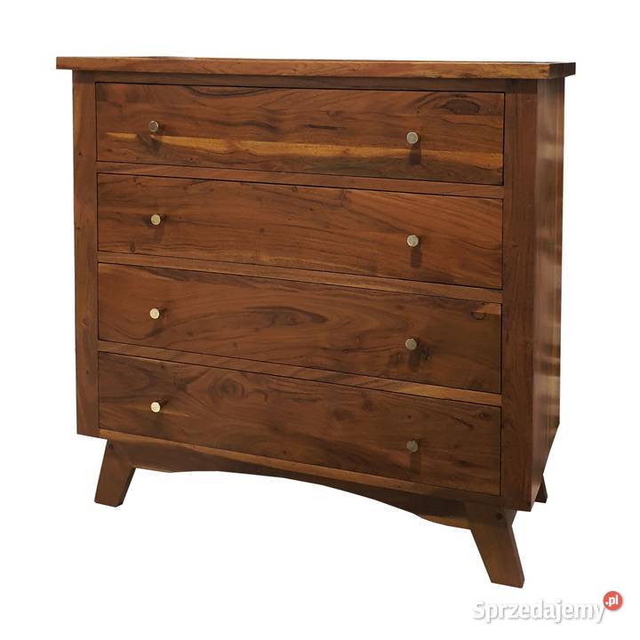 Komoda drewniana BONN 90 z szufladami z akacji 90cm Lublin