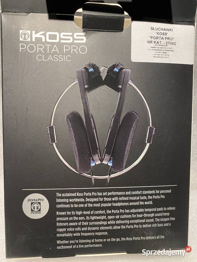 Słuchawki przewodowe Koss Porta Pro Classic Słuchawki i głośniki Aleksandrów Łódzki sprzedam