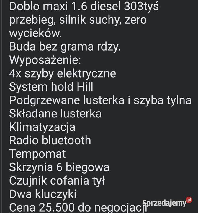 Fiat Doblo Maxi 2016 Euro 6 śląskie Czeladź