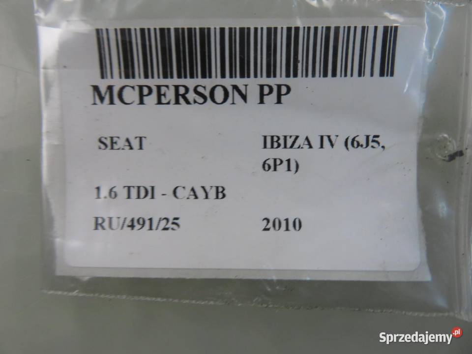 MCPERSON PRAWY PRZEDNI SEAT IBIZA IV 16 TDI osobowe małopolskie sprzedam