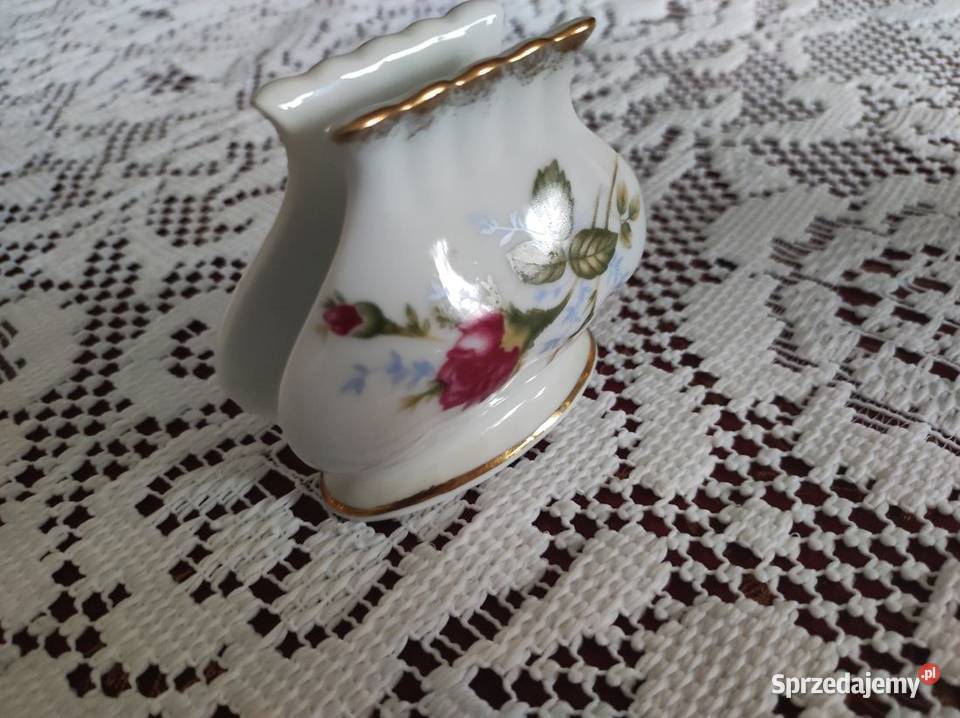 serwetnik porcelanowy zdobiony złoty chodzież Kielce