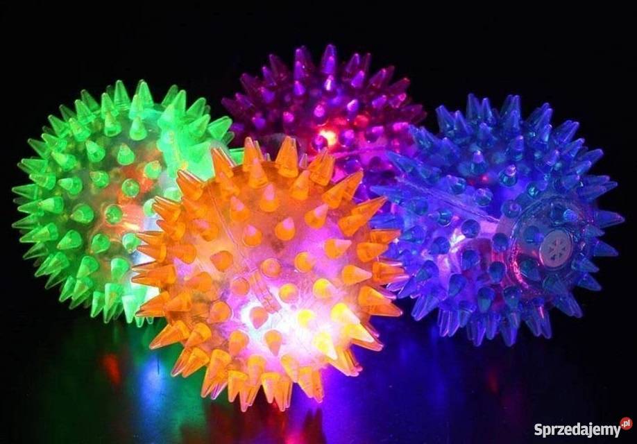 1 x Świecąca Piszcząca Piłeczka Piłka 75 LED Pozostałe Mogilany sprzedam