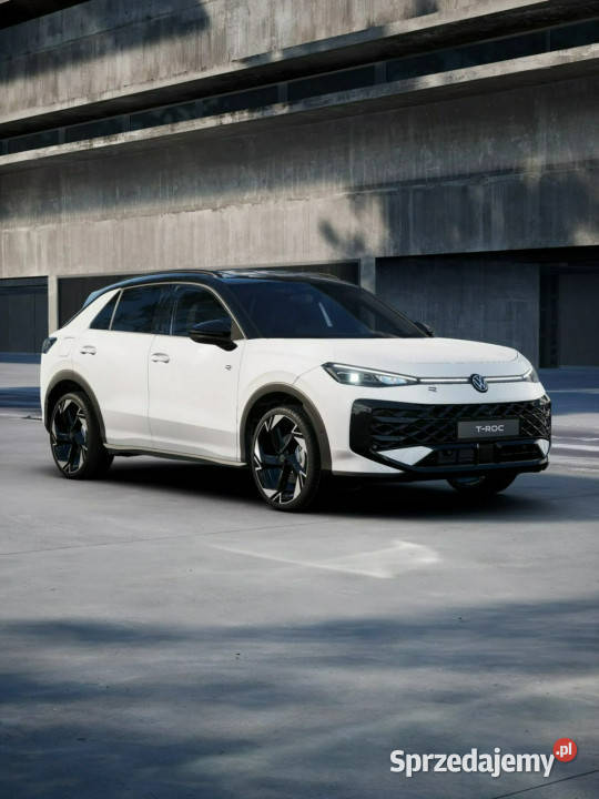 Volkswagen TRoc Wersja RLine 15 eTSI 150 DSG relingi dachowe łódzkie Łódź