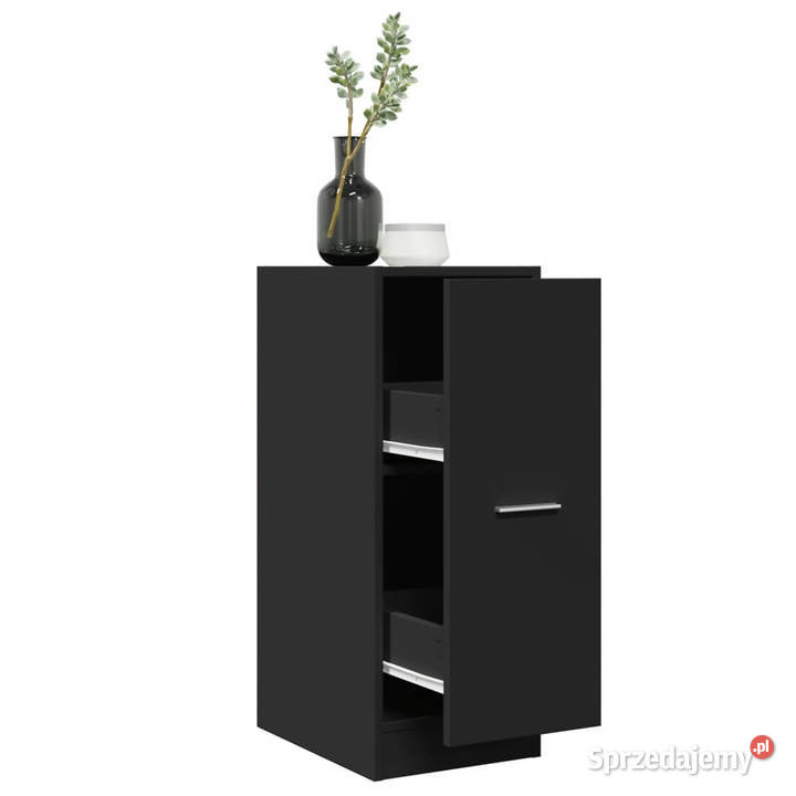 Szafka apteczna czarna 30x41x775 materiał Warszawa