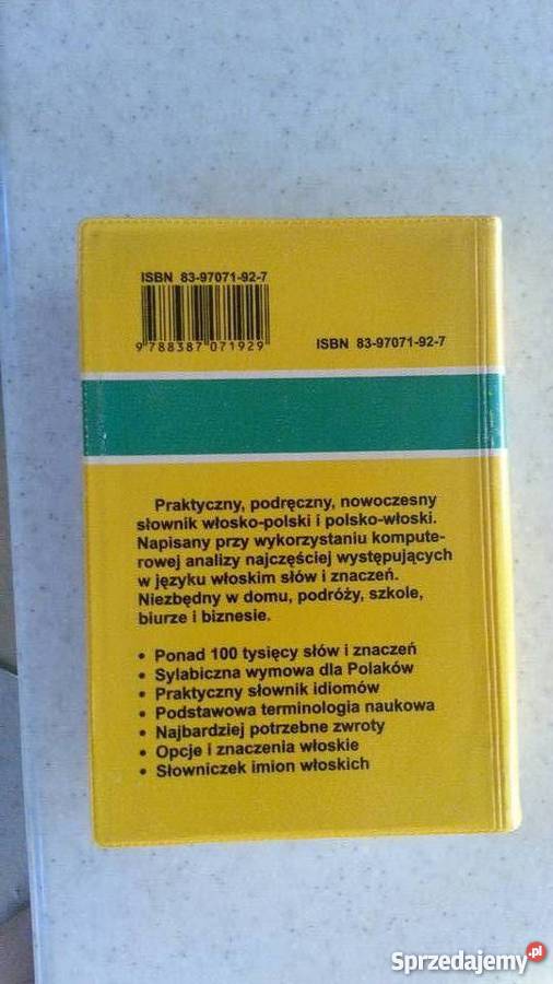 Słowniki polsko włoski włosko polski SPRZEDAM Pabianice sprzedam