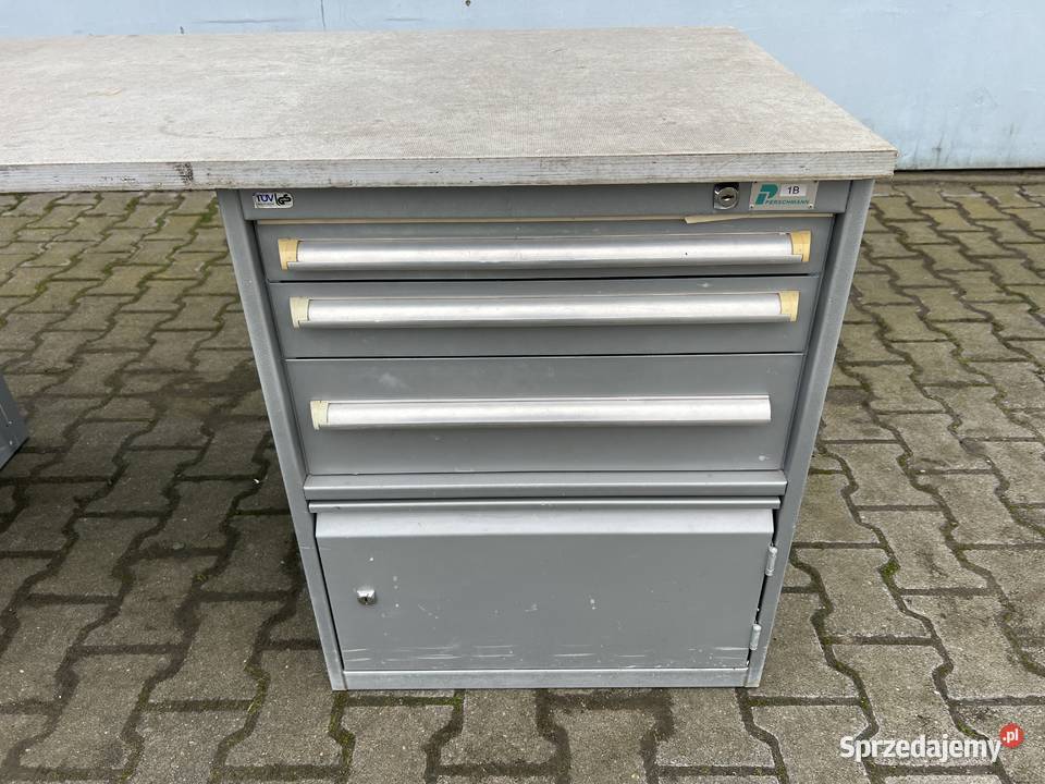 Stół warsztatowy roboczy z szufladami szafki