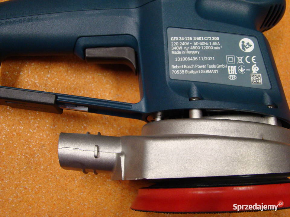 Szlifierka oscylacyjnoobrotowa GEX 34125 125mm śląskie Bielsko-Biała sprzedam