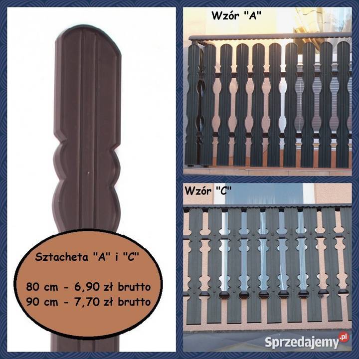 Sztachety plastikowe plastik Kęty