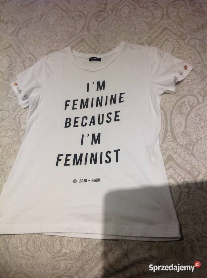 Koszulka Damska PINKO S Biała Kamienie Nowa Sól