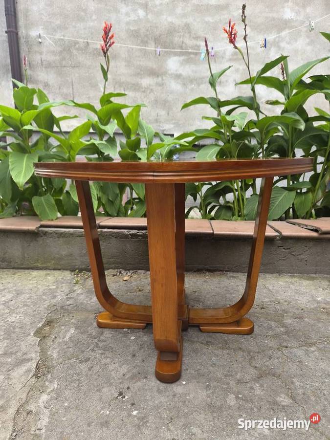 Stary stolik kawowy w stylu Art Deco antyk Sękocin Nowy