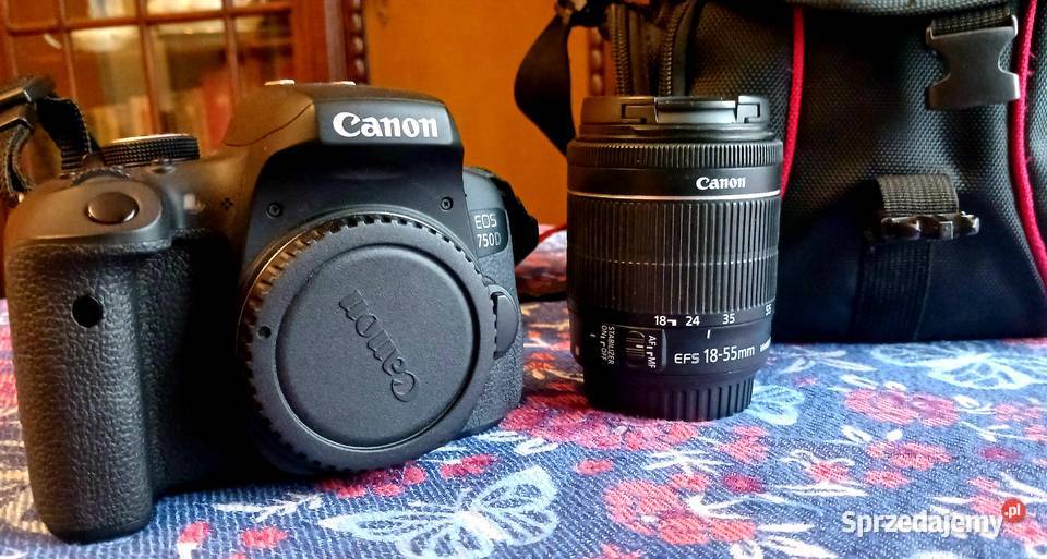 Aparat Canon EOS 750D obiektyw EFS 1855 MM Borów