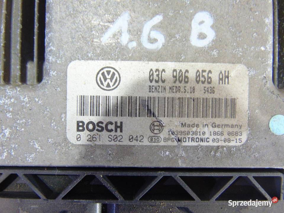 KOMPUTER SILNIKA VW TOURAN I 16 FSI 03C906056AH Części samochodowe wielkopolskie