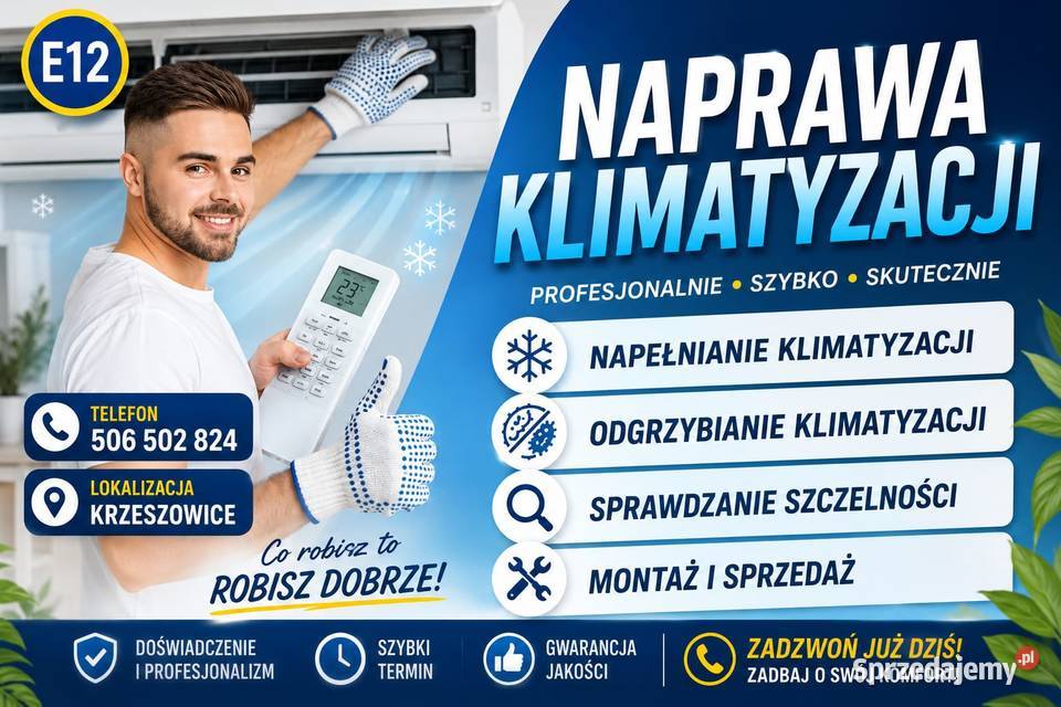 Montaż klimatyzacji Chrzanów Krzeszowice i Klimatyzatory