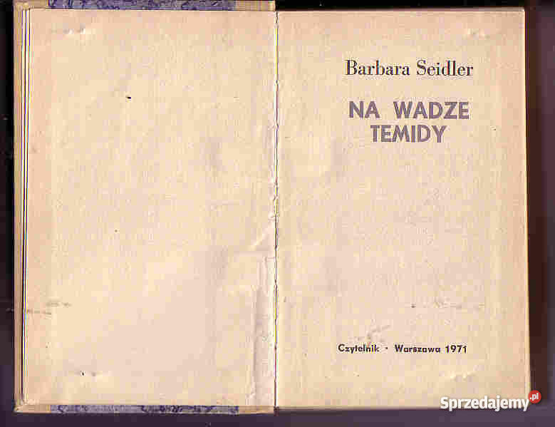 3666 NA WADZE TEMIDY BARBARA SEIDLER Czyrna