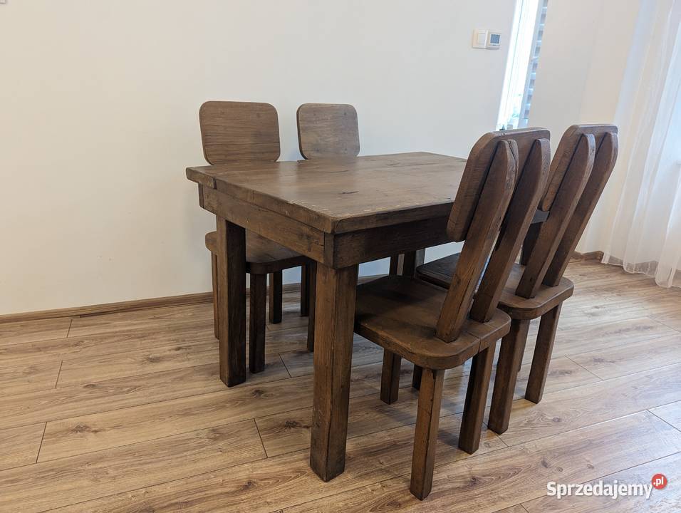 Dębowy stół 6 krzeseł dostępne kilka kompletów opolskie Łubniany